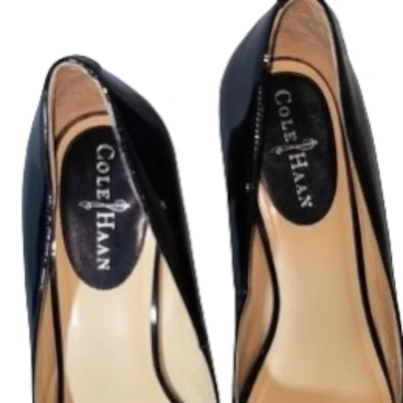 Cole Haan peep toe heels - Picture 9 of 10